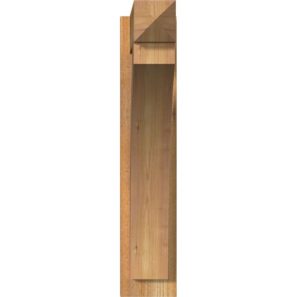 Thorton Rough Sawn Arts And Crafts Outlooker, Western Red Cedar, 6W X 22D X 30H